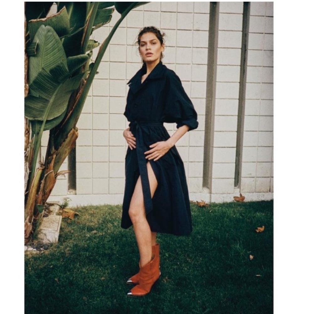 Isabel Marant linen blend trench coat